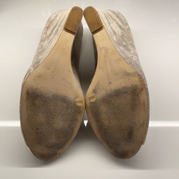‎BCBGeneration Peep Toe Wedges 10 - Picture 7 of 7